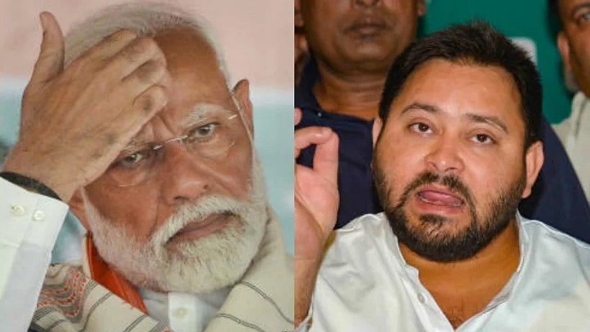 <div class="paragraphs"><p>(L-R)&nbsp;Prime Minister Narendra Modi and&nbsp;RJD leader Tejashwi Yadav.</p></div>